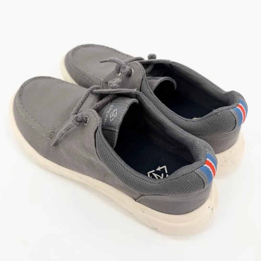 Sperry Grey Canvas Boat Shoe Women’s Size 9 NWOT Comfort Travel Lightweight NWOT